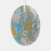 Bold Grungy Islamitisch Psychedelisch Ornament (Voorkant links)