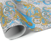 Bold Grungy Islamitisch Psychedelisch Ornament Cadeaupapier (Rol Hoek)