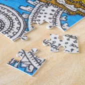 Bold Grungy Islamitisch Psychedelisch Ornament Legpuzzel (Zijkant)