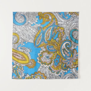 Bold Grungy Islamitisch Psychedelisch Ornament Wandkleed