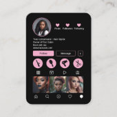Bold Hair Stylist Social Media Layout Visitekaartje (Voorkant)