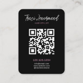 Bold Hair Stylist Social Media Layout Visitekaartje (Achterkant)