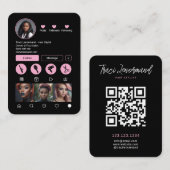 Bold Hair Stylist Social Media Layout Visitekaartje (Voorkant / Achterkant)