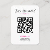 Bold Hair Stylist Social Media Layout Visitekaartje (Achterkant)