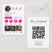 Bold Hair Stylist Social Media Layout Visitekaartje (Voorkant / Achterkant)