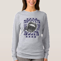 Bold Halftone Mouth Graphic Streetwear Design