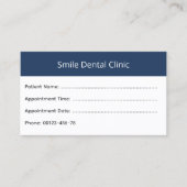 Bold Header Dental Appointment Card Afsprakenkaartje (Voorkant)