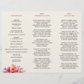 Bold Helder Roze Sinaasappel Tri vouw bruiloft Pro (Achterkant)