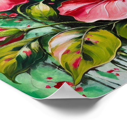 Bold Hibiscus Bloom – Tropical Floral Poster (Hoek)