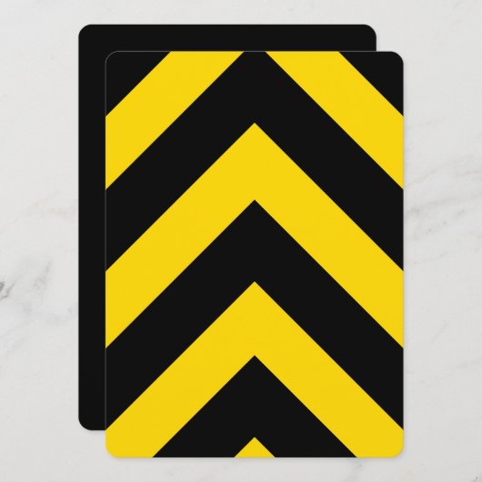 Bold Highway Traffic Bumble Bee Chevrons (Voorkant / Achterkant)