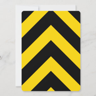 Bold Highway Traffic Bumble Bee Chevrons