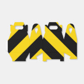 Bold Highway Traffic Bumble Bee Chevrons Bedankdoosjes (Uitgevouwen)
