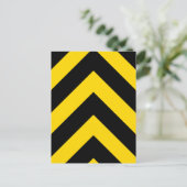 Bold Highway Traffic Bumble Bee Chevrons Briefkaart (Staand voorkant)