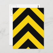 Bold Highway Traffic Bumble Bee Chevrons Briefkaart (Voorkant / Achterkant)