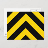 Bold Highway Traffic Bumble Bee Chevrons Briefkaart (Voorkant / Achterkant)