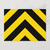 Bold Highway Traffic Bumble Bee Chevrons Briefkaart (Voorkant)