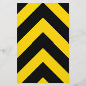 Bold Highway Traffic Bumble Bee Chevrons Briefpapier (Voorkant)