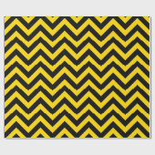 Bold Highway Traffic Bumble Bee Chevrons Cadeaupapier (Vlak)