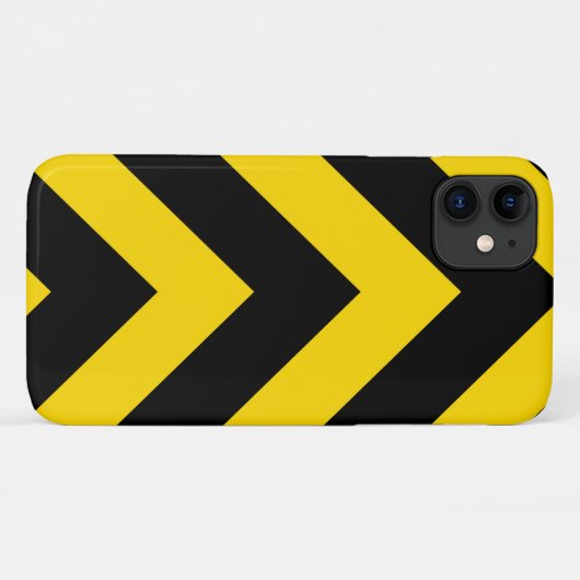 Bold Highway Traffic Bumble Bee Chevrons Case-Mate iPhone Case (Achterkant (horizontaal))