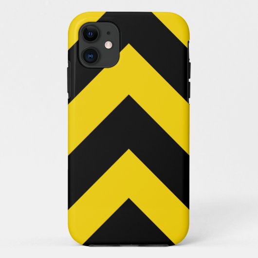 Bold Highway Traffic Bumble Bee Chevrons Case-Mate iPhone Case (Achterkant)