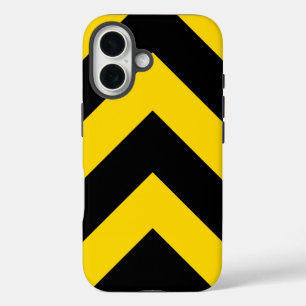 Bold Highway Traffic Bumble Bee Chevrons iPhone 16 Hoesje