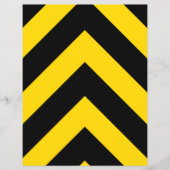 Bold Highway Traffic Bumble Bee Chevrons Flyer (Voorkant)