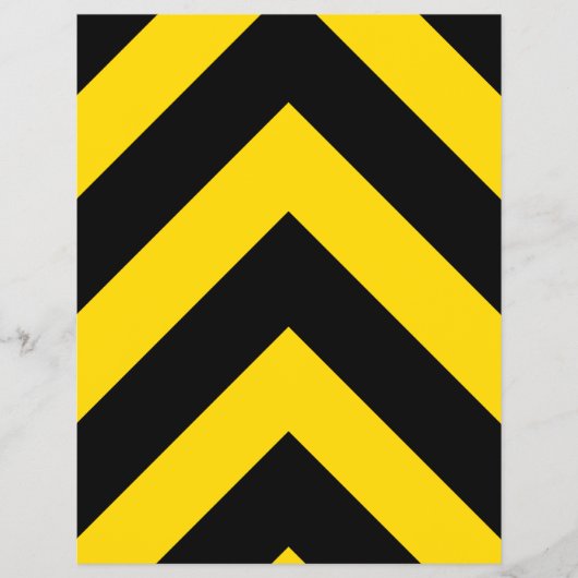 Bold Highway Traffic Bumble Bee Chevrons Flyer (Voorkant)