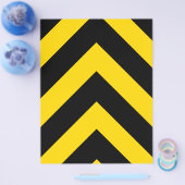 Bold Highway Traffic Bumble Bee Chevrons Flyer (Enkel)