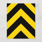 Bold Highway Traffic Bumble Bee Chevrons Flyer (Voorkant)
