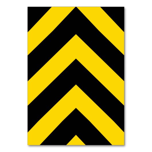 Bold Highway Traffic Bumble Bee Chevrons Kaart (Voorkant)