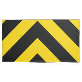 Bold Highway Traffic Bumble Bee Chevrons Kussensloop (Voorkant-Links)