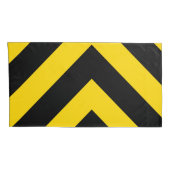 Bold Highway Traffic Bumble Bee Chevrons Kussensloop (Achterkant-Rechts)