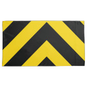 Bold Highway Traffic Bumble Bee Chevrons Kussensloop (Voorkant-Rechts)