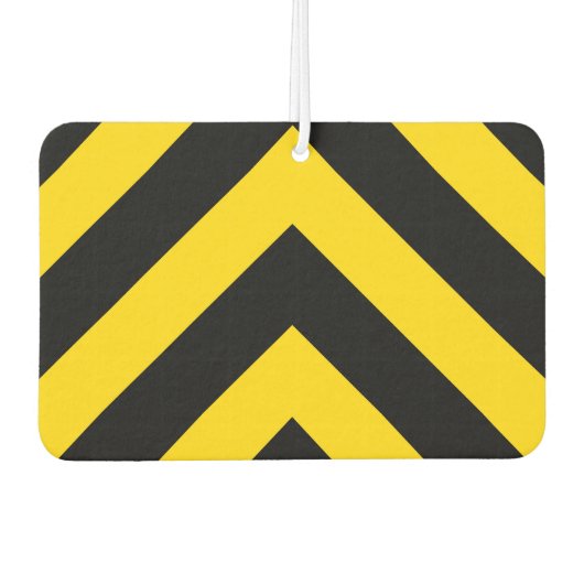 Bold Highway Traffic Bumble Bee Chevrons Luchtverfrisser (Voorkant)