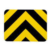 Bold Highway Traffic Bumble Bee Chevrons Magneet (Horizontaal)