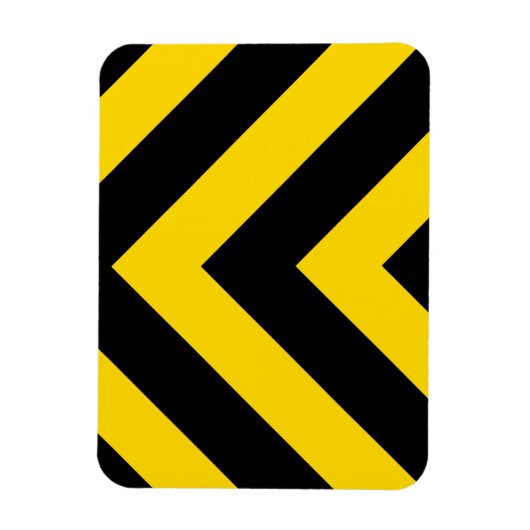 Bold Highway Traffic Bumble Bee Chevrons Magneet (Verticaal)