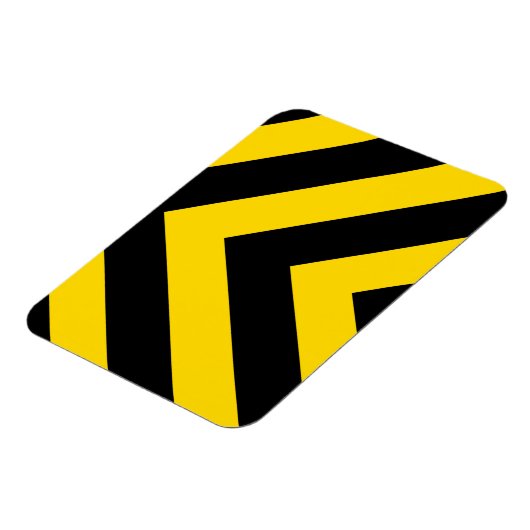 Bold Highway Traffic Bumble Bee Chevrons Magneet (Linkerzijde)