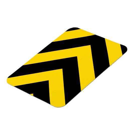 Bold Highway Traffic Bumble Bee Chevrons Magneet (Linkerzijde)