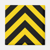 Bold Highway Traffic Bumble Bee Chevrons Magneet (Voorkant)