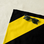 Bold Highway Traffic Bumble Bee Chevrons on a Strandlaken (In situ)