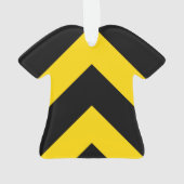 Bold Highway Traffic Bumble Bee Chevrons Ornament (achterkant)