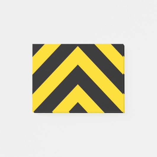 Bold Highway Traffic Bumble Bee Chevrons Post-it® Notes (Voorkant)