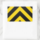 Bold Highway Traffic Bumble Bee Chevrons Rechthoekige Sticker (Tas)