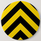 Bold Highway Traffic Bumble Bee Chevrons Ronde Button 6,0 Cm (Voorkant)
