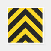 Bold Highway Traffic Bumble Bee Chevrons Servetten (Voorkant)