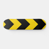 Bold Highway Traffic Bumble Bee Chevrons Skateboard (Horizontaal)