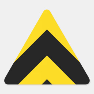 Bold Highway Traffic Bumble Bee Chevrons Sticker