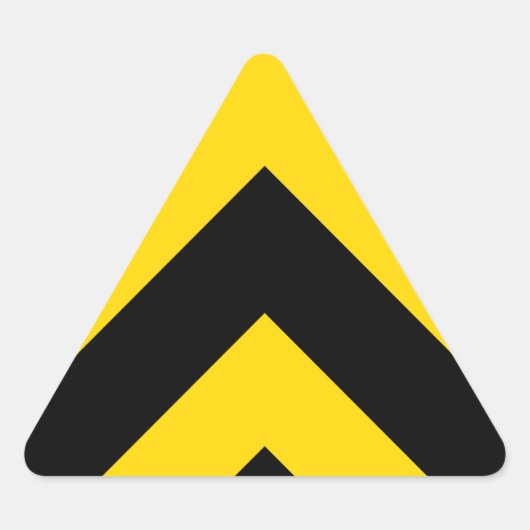 Bold Highway Traffic Bumble Bee Chevrons Sticker (Voorkant)