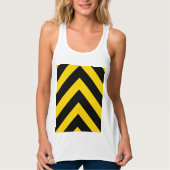Bold Highway Traffic Bumble Bee Chevrons Tanktop (Voorkant)