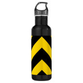 Bold Highway Traffic Bumble Bee Chevrons Waterfles (Voorkant)